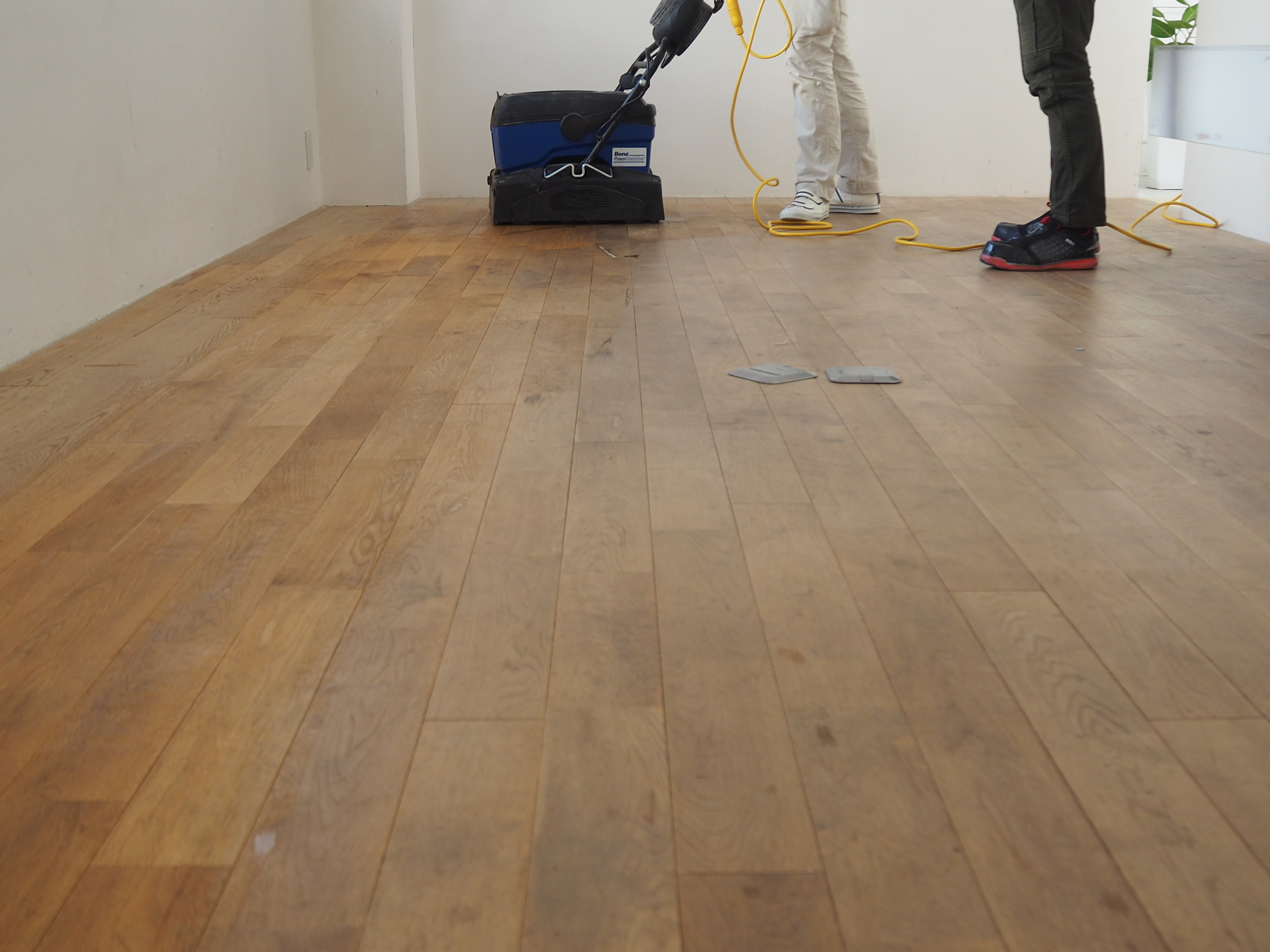 床リノベ　床洗浄